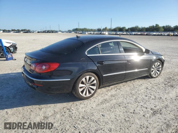 2010 Volkswagen CC Sport with VIN WVWNN7ANXAE553026, listed as a Copart auction lot 81978474 with 0 mi miles and Salvage Title. Bid and sale history available at carsss.com. Image 3.