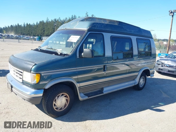 1995 Ford Econoline Cargo with VIN 1FDEE14H3SHB23319, listed as a IAAI auction lot 42057536 with 108,620 mi miles and . Bid and sale history available at DreamBid. Image 2.