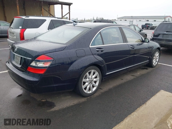 2007 Mercedes-Benz S 550 with VIN WDDNG71X17A135682, listed as a IAAI auction lot 41915691 with 109,765 mi miles and . Bid and sale history available at DreamBid. Image 4.