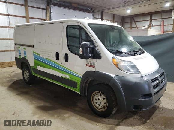 2017 Ram ProMaster Cargo with VIN 3C6TRVAG2HE538804, listed as a Copart auction lot 46555285 with 162,736 mi miles and Clean Title. Bid and sale history available at DreamBid. Image 4.