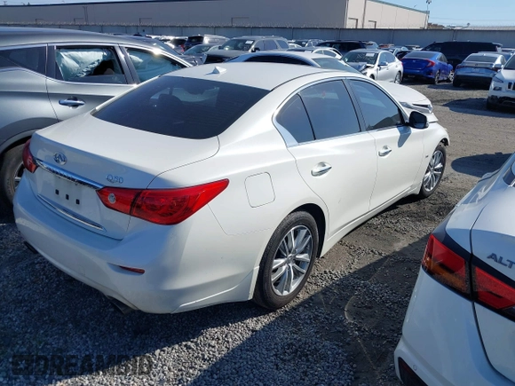 2017 Infiniti Q50 3.0t Premium with VIN JN1EV7APXHM742506, listed as a IAAI auction lot 41442763 with 73,348 mi miles. Bid and sale history available at carsss.com. Image 4.