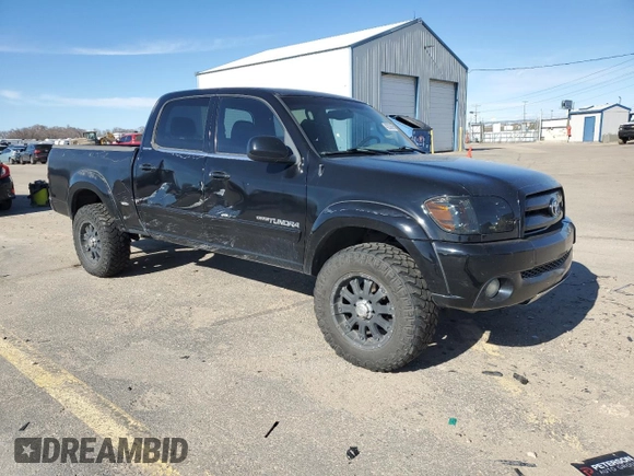 2005 Toyota Tundra Limited with VIN 5TBDT48125S470024, listed as a Copart auction lot 48203695 with 141,036 mi miles and Salvage title. Bid and sale history available at DreamBid. Image 4.