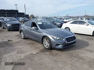 2020 Infiniti Q50 3.0t LUXE with VIN JN1EV7AP5LM206300, listed as a IAAI auction lot 41606976 with 86,644 mi miles. Bid and sale history available at carsss.com. Image 1.