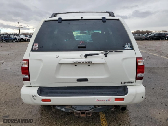 2001 Nissan Pathfinder LE with VIN JN8DR09XX1W566810, listed as a Copart auction lot 86605724 with 208,036 mi miles and Salvage Title. Bid and sale history available at carsss.com. Image 6.