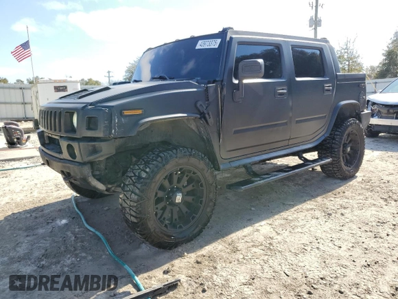 2006 Hummer H2 with VIN 5GRGN22U66H103993, listed as a Copart auction lot 43973375 with 145,565 mi miles and Salvage Title. Bid and sale history available at carsss.com. Image 1.