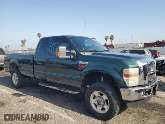 2009 Ford F-250 XL with VIN 1FTSX21R99EB15001, listed as a Copart auction lot 63697535 with 320,678 mi miles and Salvage title. Bid and sale history available at DreamBid. Image 4.