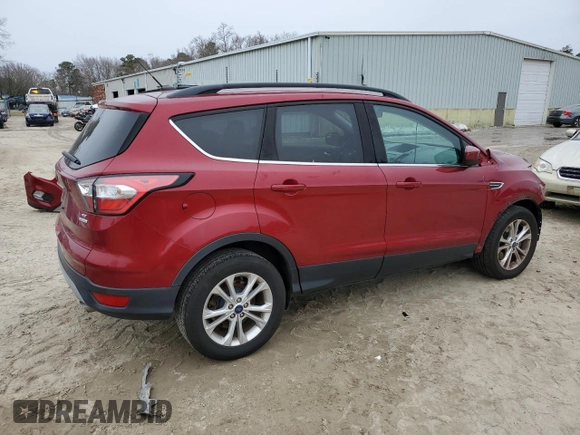 2018 Ford Escape SE with VIN 1FMCU0G9XJUB62780, listed as a Copart auction lot 88091125 with 75,511 mi miles and Salvage Title. Bid and sale history available at carsss.com. Image 3.