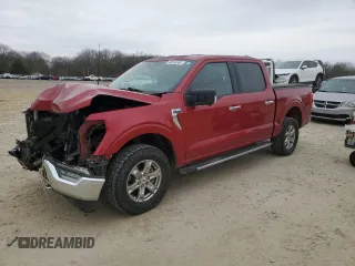 2021 Ford F-150 XL with VIN 1FTFW1E51MKE79591, listed as a Copart auction lot 48353305 with 104,627 mi miles and Salvage Title. Bid and sale history available at carsss.com. Image 1.