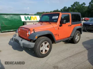 2015 Jeep Wrangler Sport with VIN 1C4AJWAG2FL629041, listed as a Copart auction lot 66390305 with 129,672 mi miles and Clean title. Bid and sale history available at DreamBid. Image 1.