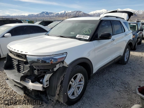 2020 Ford Explorer ST with VIN 1FM5K8GC4LGD17057, listed as a Copart auction lot 46979045 with 37,832 mi miles and Salvage Title. Bid and sale history available at DreamBid. Image 1.