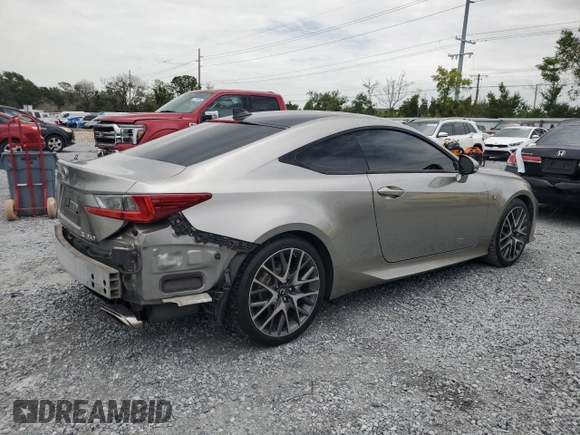 2015 Lexus RC 350 F Sport with VIN JTHHE5BC3F5009665, listed as a Copart auction lot 63131955 with 117,132 mi miles and Salvage title. Bid and sale history available at DreamBid. Image 3.