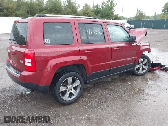 2016 Jeep Patriot Latitude with VIN 1C4NJRFB1GD655044, listed as a IAAI auction lot 42423925 with Not provided miles and . Bid and sale history available at DreamBid. Image 4.