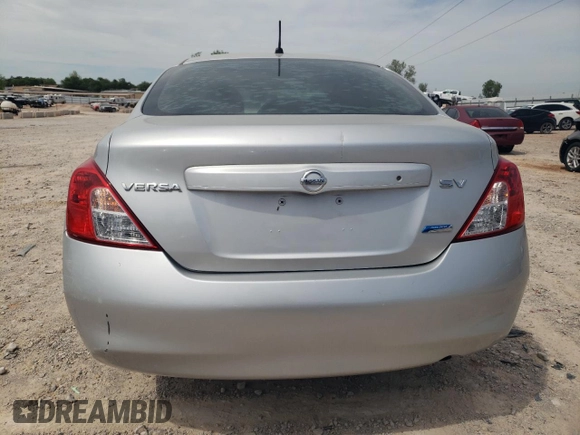 2012 Nissan Versa SV with VIN 3N1CN7AP2CL806371, listed as a Copart auction lot 53617745 with 107,198 mi miles and Clean Title. Bid and sale history available at carsss.com. Image 6.