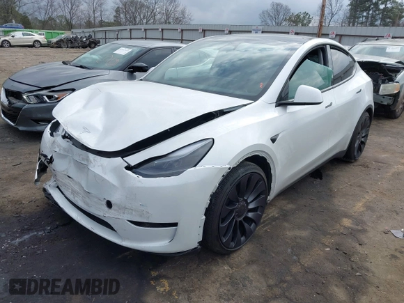 2024 Tesla Model Y Performance with VIN 7SAYGDEF4RA278532, listed as a IAAI auction lot 41511769 with 9,487 mi miles and . Bid and sale history available at DreamBid. Image 16.