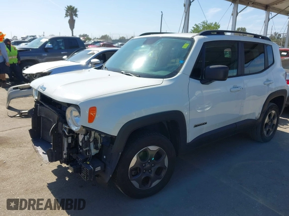 2018 Jeep Renegade Sport with VIN ZACCJBAB2JPG99648, listed as a IAAI auction lot 42337571 with 127,402 mi miles and . Bid and sale history available at DreamBid. Image 18.