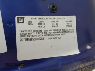 2005 Chevrolet Impala с VIN 2G1WF52E559350258, выставлен на аукционе IAAI как лот 42542756 с пробегом 227 966 миль миль и . История ставок и продаж доступна на DreamBid. Изображение 9.
