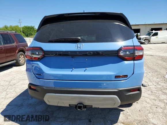 2023 Honda Pilot TrailSport with VIN 5FNYG1H64PB054670, listed as a Copart auction lot 59756484 with 14,132 mi miles and Salvage Title. Bid and sale history available at carsss.com. Image 6.