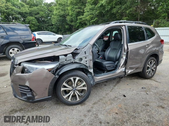 2023 Subaru Forester Limited with VIN JF2SKAPC1PH422283, listed as a Copart auction lot 61269355 with 27,062 mi miles and Salvage title. Bid and sale history available at DreamBid. Image 1.