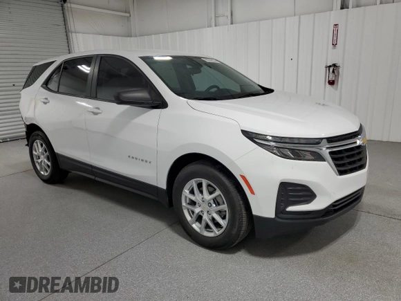 2024 Chevrolet Equinox LS with VIN 3GNAXHEGXRL161340, listed as a Copart auction lot 55029395 with 23,935 mi miles and Clean Title. Bid and sale history available at DreamBid. Image 4.