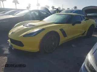 2019 Chevrolet Corvette Z06 3LZ with VIN 1G1YU2D64K5605123, listed as a Copart auction lot 74478664 with 10,124 mi miles and Salvage Title. Bid and sale history available at carsss.com. Image 1.
