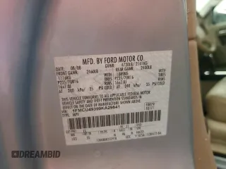 2009 Ford Escape Hybrid with VIN 1FMCU49399KA29841, listed as a Copart auction lot 64803435 with 131,289 mi miles and Salvage title. Bid and sale history available at DreamBid. Image 12.