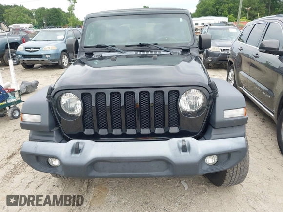 2019 Jeep Wrangler Unlimited Sport S with VIN 1C4HJXDG1KW603345, listed as a IAAI auction lot 42474523 with 90,048 mi miles and . Bid and sale history available at DreamBid. Image 12.