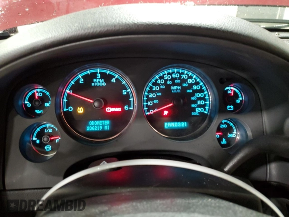2007 Chevrolet Suburban LTZ with VIN 3GNFK16327G210852, listed as a Copart auction lot 89206085 with 206,219 mi miles and Salvage Title. Bid and sale history available at carsss.com. Image 9.