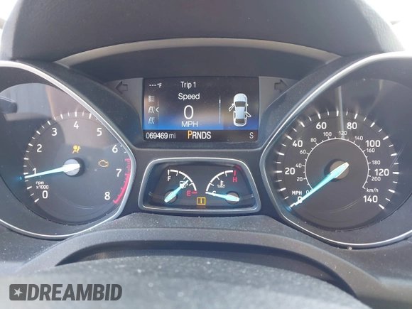2018 Ford Escape S with VIN 1FMCU0F75JUD05716, listed as a IAAI auction lot 42733113 with 69,469 mi miles and . Bid and sale history available at DreamBid. Image 7.