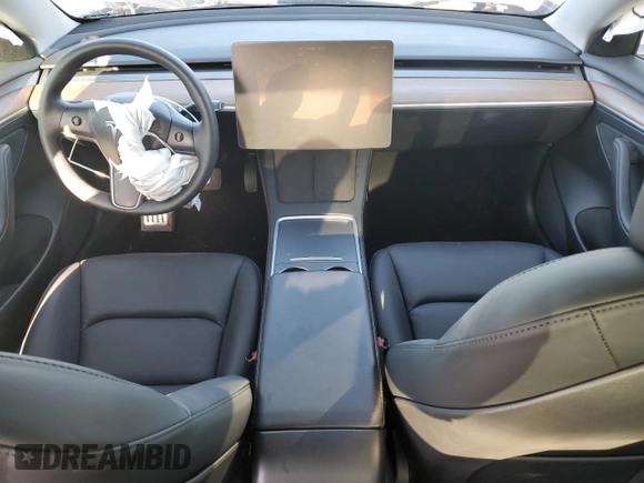 2023 Tesla Model 3 with VIN 5YJ3E1EA9PF714646, listed as a Copart auction lot 51551455 with 29,611 mi miles and Salvage Title. Bid and sale history available at DreamBid. Image 8.