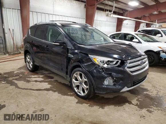 2017 Ford Escape Titanium with VIN 1FMCU9J91HUC68669, listed as a Copart auction lot 43190965 with 161,347 mi miles and Clean Title. Bid and sale history available at carsss.com. Image 4.