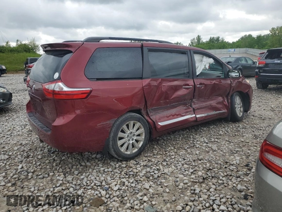 2016 Toyota Sienna Limited z VIN 5TDDK3DC4GS143638, wystawiony jako Copart lot #58848495 z przebiegiem 174 487 mil mil oraz Czysty tytuł • Clean title. Historia ofert i sprzedaży dostępna na DreamBid. Obrazek 3.