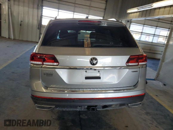2023 Volkswagen Atlas SEL with VIN 1V2BR2CA4PC529988, listed as a Copart auction lot 88868575 with Not provided miles and Salvage title. Bid and sale history available at DreamBid. Image 6.