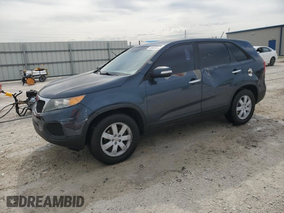 2011 Kia Sorento LX with VIN 5XYKT3A11BG014799, listed as a Copart auction lot 49966885 with 185,247 mi miles and Salvage Title. Bid and sale history available at DreamBid. Image 1.