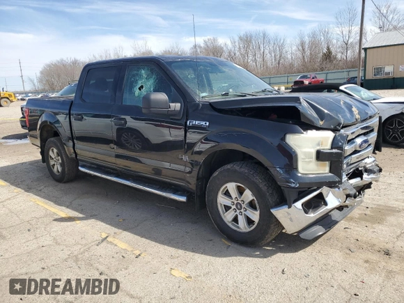 2015 Ford F-150 XLT with VIN 1FTEW1EF3FKF21525, listed as a Copart auction lot 50020835 with 155,727 mi miles and Salvage Title. Bid and sale history available at carsss.com. Image 4.