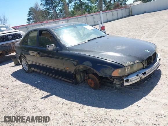 2001 BMW 5 Series 530iA with VIN WBADT63421CF00607, listed as a IAAI auction lot 41780749 with 182,746 mi miles. Bid and sale history available at carsss.com. Image 1.