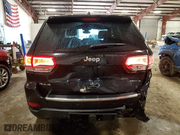 2018 Jeep Grand Cherokee Limited with VIN 1C4RJFBT0JC204151, listed as a Copart auction lot 48154655 with 75,296 mi miles and Clean title. Bid and sale history available at DreamBid. Image 6.