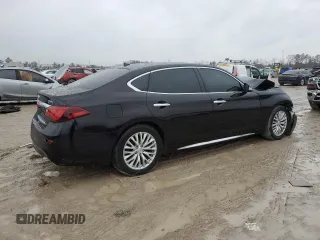 2015 Infiniti Q70 with VIN JN1BY1PPXFM600524, listed as a Copart auction lot 43150975 with 146,839 mi miles and Salvage title. Bid and sale history available at DreamBid. Image 3.