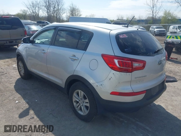 2011 Kia Sportage LX with VIN KNDPB3A2XB7071873, listed as a IAAI auction lot 42092248 with 94,353 mi miles and . Bid and sale history available at carsss.com. Image 3.