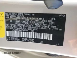 2004 Lexus RX 330 z VIN JTJGA31U840044250, wystawiony jako Copart lot #58206195 z przebiegiem 165 038 mil mil oraz Szkoda całkowita • Salvage title. Historia ofert i sprzedaży dostępna na DreamBid. Obrazek 13.