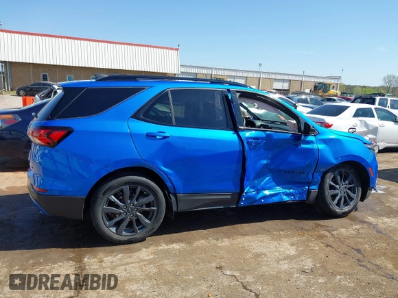 2024 Chevrolet Equinox RS with VIN 3GNAXMEG8RS221288, listed as a IAAI auction lot 41976989 with 30,223 mi miles and . Bid and sale history available at DreamBid. Image 14.