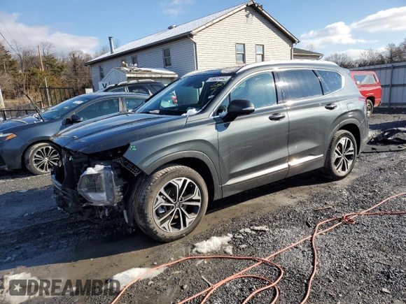 2020 Hyundai Santa Fe Limited with VIN 5NMS5CAA2LH164325, listed as a Copart auction lot 73631442 with 71,938 mi miles. Bid and sale history available at carsss.com. Image 1.