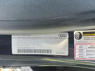 2015 Audi A7 3.0 Premium Plus with VIN WAUWGAFCXFN011173, listed as a Copart auction lot 54771045 with 179,955 mi miles and Clean Title. Bid and sale history available at carsss.com. Image 10.
