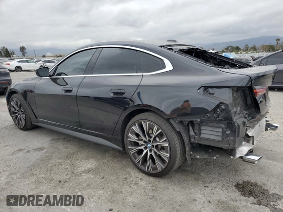 2024 BMW 4 Series 430i with VIN WBA63AV04RFS25464, listed as a Copart auction lot 53543965 with 18,008 mi miles and Salvage title. Bid and sale history available at DreamBid. Image 2.