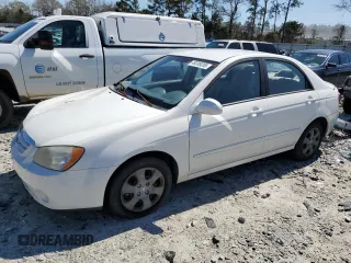 2006 Kia Spectra EX with VIN KNAFE121665214328, listed as a Copart auction lot 49209285 with 91,852 mi miles and Salvage Title. Bid and sale history available at carsss.com. Image 1.