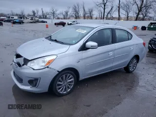 2017 Mitsubishi Mirage G4 SE with VIN ML32F4FJ4HHF16038, listed as a Copart auction lot 86820424 with 69,902 mi miles and Salvage Title. Bid and sale history available at carsss.com. Image 1.