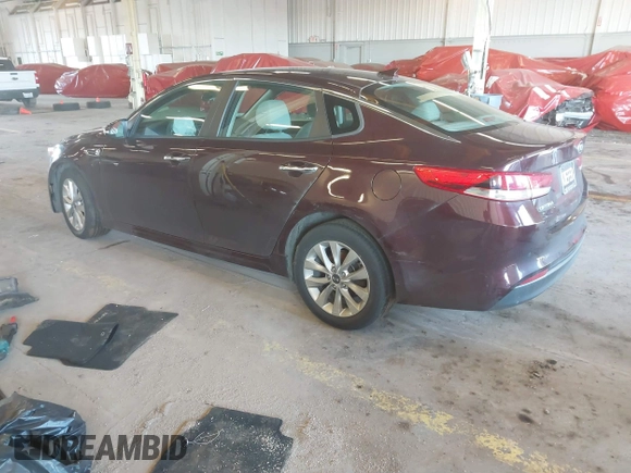 2018 Kia Optima LX with VIN 5XXGT4L36JG274564, listed as a IAAI auction lot 41535874 with 91,883 mi miles and . Bid and sale history available at DreamBid. Image 3.