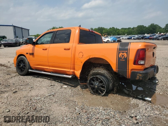 2015 Ram 1500 Sport z VIN 1C6RR7MT5FS702099, wystawiony jako Copart lot #59433445 z przebiegiem 92 060 mil mil oraz Szkoda całkowita • Salvage title. Historia ofert i sprzedaży dostępna na DreamBid. Obrazek 2.