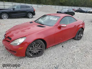 2007 Mercedes-Benz SLK-Class 3.5L with VIN WDBWK56F37F158142, listed as a Copart auction lot 79016134 with 90,487 mi miles and Salvage Title. Bid and sale history available at carsss.com. Image 1.