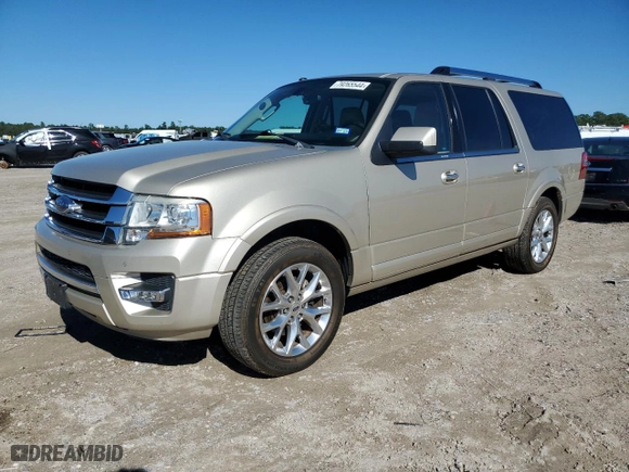 2017 Ford Expedition EL Limited with VIN 1FMJK1KT8HEA34760, listed as a Copart auction lot 79265544 with 133,926 mi miles and Salvage Title. Bid and sale history available at carsss.com. Image 1.