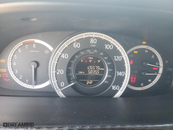 2014 Honda Accord Sedan EX-L with VIN 1HGCR3F8XEA029719, listed as a Copart auction lot 86328254 with 126,579 mi miles and Salvage Title. Bid and sale history available at carsss.com. Image 9.